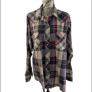 * Wrangler western shirt men’s 2X plaid
